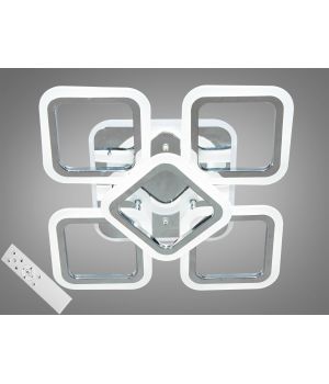 Світлодіодна люстра з димером, колір хром 65W MX2400/4+1S  