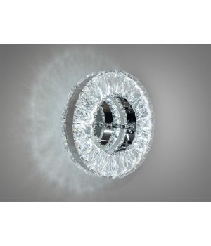 Настінно-стельовий круглий кришталевий LED світильник, 15W