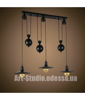 Люстра Loft на 3 плафона 7079204-3 BK