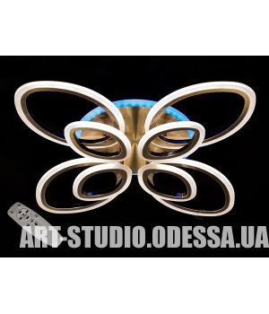 Потолочная LED-люстра с диммером и подсветкой, 105W A3010/4+4BR LED dimmer