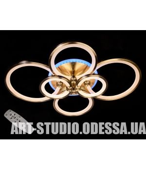 Потолочная LED-люстра с диммером и подсветкой, 135W  MX2208/6BR LED dimmer