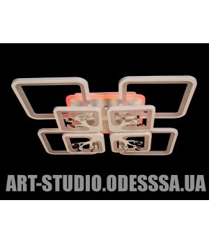 Люстра стельова LED 190Вт  8157/4+4WH LED 3color dimmer