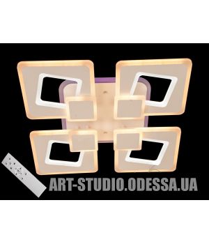 Потолочная LED-люстра с диммером и подсветкой, 120W MX2419/4WH LED 3color dimmer