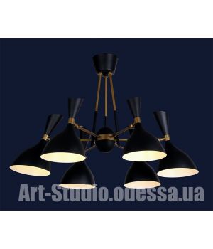 Люстра лофт 756LPR1024-6 BK