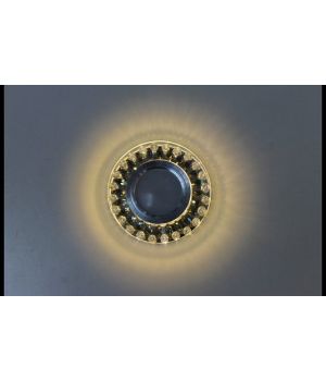 Точечный светильник с LED подсветкой декоративной части A143 Black