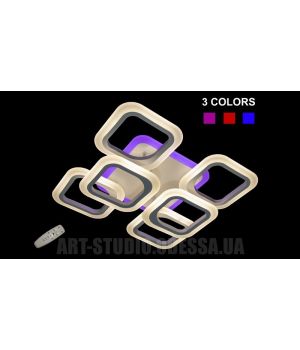 Люстра светодиодная с диммируеммым пультом 60W 5588-4+2S Color LED