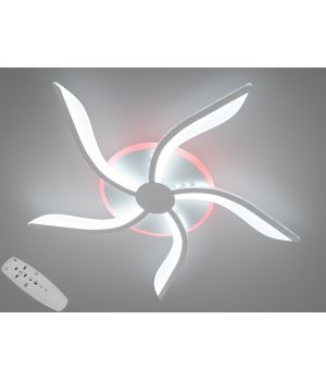 Стельова led люстра з пультом, підсвіткою, 53W, 2480/5WH LED 3color dimmer