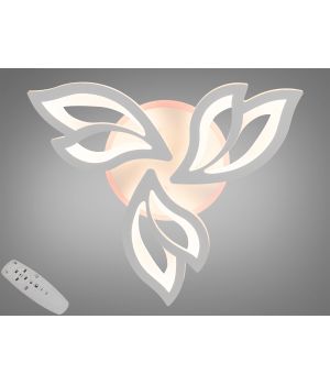 Сучасна LED люстра з пультом, дімером і підсвічуванням, 55W 8165/3WH LED 3color dimmer