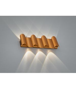 Світильник фасадний від Art-Studio золото хвилястий LED 0224/7-GD