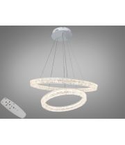 Світлодіодна підвісна люстра від Art-Studio  біла 110 Вт  25108/600+400WH dimmer