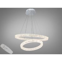 Світлодіодна підвісна люстра від Art-Studio  біла 110 Вт  25108/600+400WH dimmer
