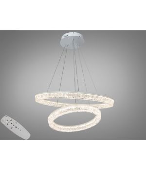 Світлодіодна підвісна люстра від Art-Studio  біла 110 Вт  25108/600+400WH dimmer