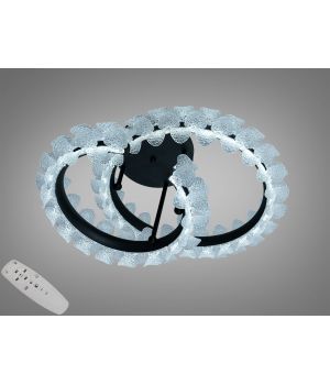 Стельова LED люстра чорна від Art-Studio 80W   2511/500+400BK