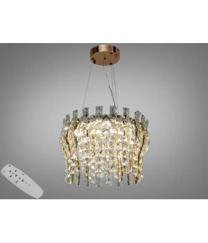 Підвісна кришталева LED люстра золото  від Art-Studio  46Вт 3038/400SGD