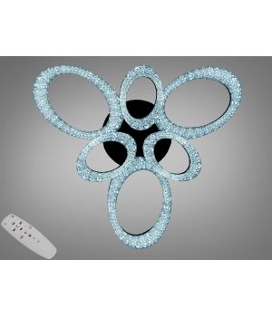 Люстра стельова LED 6 Овалів  чорна  від Art-Studio 80Вт  5607/3+3BK