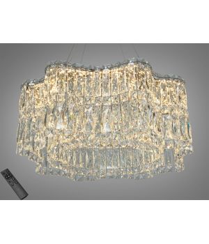 Підвісна кришталева LED люстра  від Art - Studio  хром 85 Вт 576/600HR
