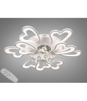 Стельова LED люстра біла 6+3 пелюсток від Art-Studio 135Вт 8154/6+3WH dimmer