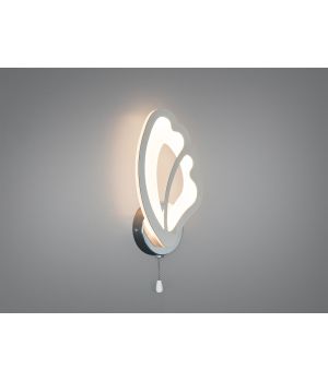 Настінне LED бра Метелик хром 16W  8166/1HR