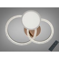 Стельова LED люстра від Art-Studio золото 3 кільця  95W  8819/500+400+300