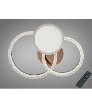 Стельова LED люстра від Art-Studio золото 3 кільця  95W  8819/500+400+300