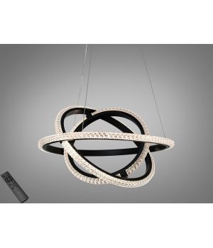Підвісна LED люстра кільця  від Art-Studio  46W D8702/400-3BK