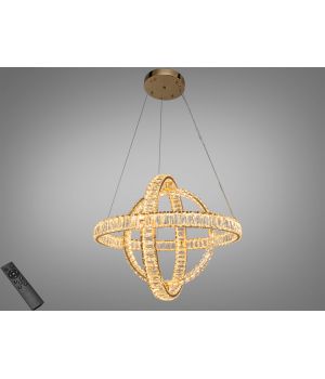 Світлодіодна люстра золото 3 кільця  від Art-Studio D8886/600G