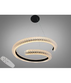 Підвісна люстра LED від Art-Studio  чорний пульт 132Вт MD2509/800BK