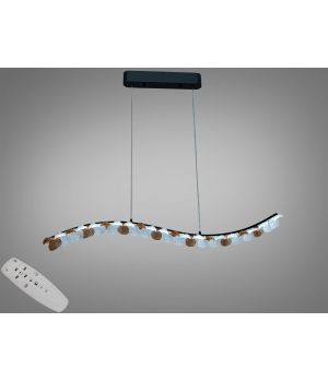 Підвісна LED люстра хвиляста чорна  від Art-Studio 55Вт MD2511/1000BK