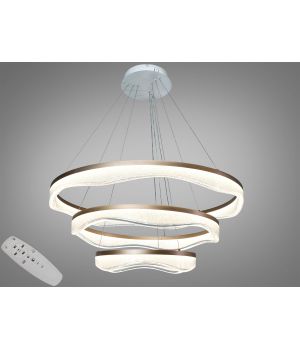 Підвісна LED люстра від Art-Studio  у кольорі  шампань 122 Вт MD86672/800+600+400CG