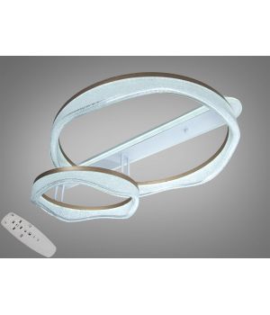 Стельова LED люстра шампань від Art-Studio 105 Вт  MX86672/600+400CG