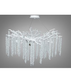 Люстра Гліцинія біла  від Art-Studio 75 см 10xE14 P8078/D800WH