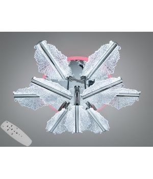 LED люстра хром на 9 елементів від Art-Studio  95 Вт S25106/6+3HR LED 3color dimmer