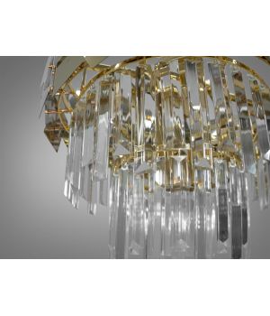 Магнетична кришталева підвісна люстра для зали, 6 ламп, золото 82211/400G