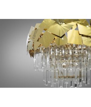 Багата кришталева люстра торт на 10 ламп 82211/500G