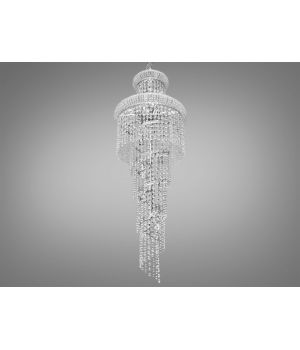 Вражаюча, сучасна каскадна кришталева люстра на 21 лампу, FH-28908/400x1000HR