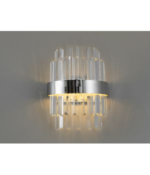 Високоякісний настінний світильник біля ліжка, 18 Вт, хром