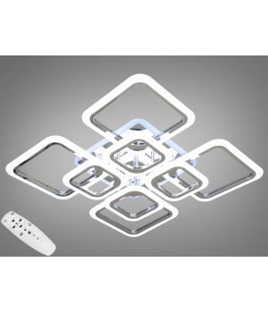 Сучасна LED люстра з диммером і кольоровою підсвіткою 145W A8060/4+4HR LED 3color dimmer