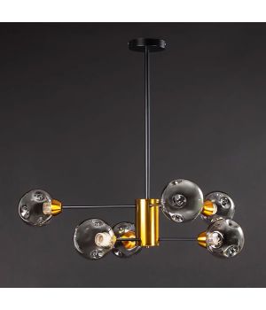 Люстра DX-2010-6 BK+DGD 920*920*500