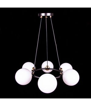 Люстра P9-2938/6P BK black/white ball