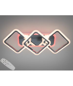 LED люстра під стелю з пультом, підсвіткою, 75W, A8160/2+1HR LED 3color dimmer