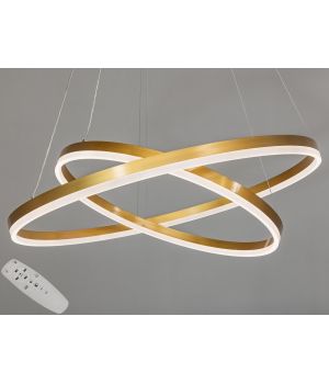 Сучасна світлодіодна підвісна люстра з пультом на кухню, 100W, D8174-800+600G