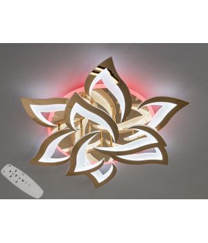 Сучасна декоративна люстра під стелю led з пультом, 150W, 8146/6+3G LED 3color dimmer