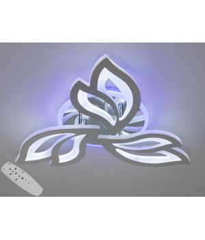 Сучасна LED люстра з пультом, дімером і підсвічуванням, 55W, 8165/3HR LED 3color dimmer
