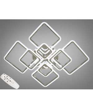Стельова світлодіодна люстра в стилі хай тек, 235W, хром  A8160/8HR LED 3color dimmer