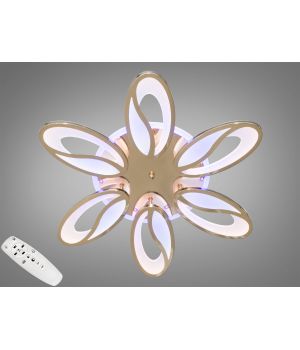 LED люстра на стелю з димером і кольоровим підсвічуванням,105W 8090/6G LED 3color dimmer