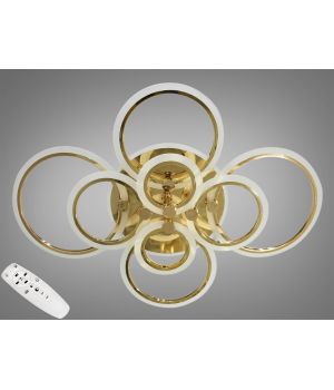 Стельова люстра з диммером і LED підсвічуванням, 175W A8022/8G LED 3color dimmer