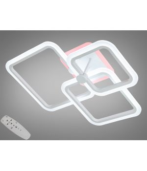 Пристельова світлодіодна люстра з пультом, димером, 65W, біла A8208/3WH LED 3color dimmer