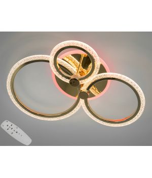 LED ЛЮСТРА З ПУЛЬТОМ, ДИММЕРОМ І КОЛЬОРОВОЮ ПІДСВІТКОЮ A8180/3G LED 3color dimmer