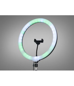 RGB селфі лампа з пультом, 45см, без штатива, живлення 220В,  SL-22RGB