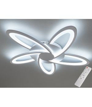 Сучасна пристельова світлодіодна люстра з пультом, 72Вт, 2445/5WH dimmer